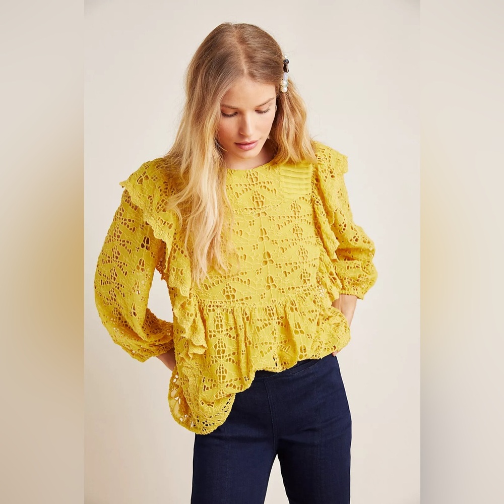 Anthropologie Maeve Clementine Blouse